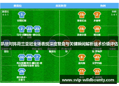 凯恩对阵荷兰亚冠全场表现深度复盘与关键瞬间解析战术价值评估